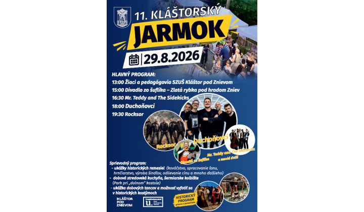 Fotka pre článok Kláštorský jarmok  29.08.2026