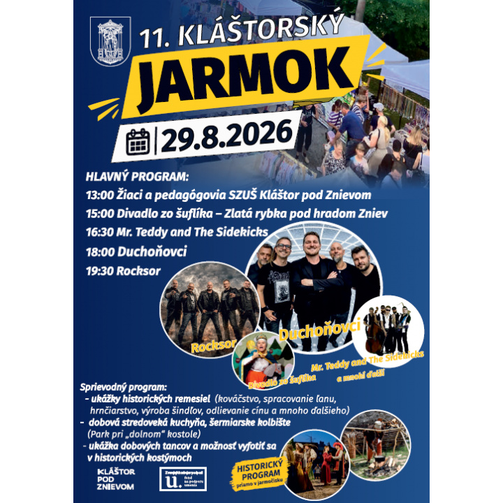Menšia fotka pre článok Kláštorský jarmok  29.08.2026